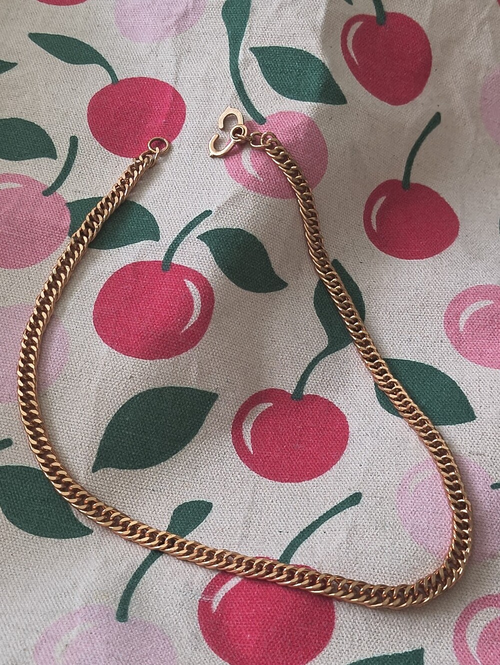 Vintage Solid Copper Cuban Link 18" Necklace. Estate Find